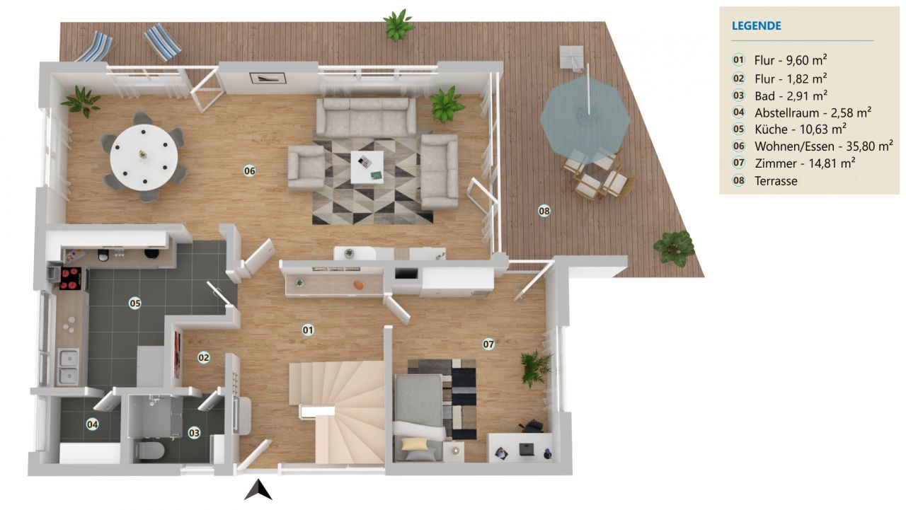 ** VERKAUFT** Großzügig Wohnen mit herrlicher Aussicht auf Hechtsheim