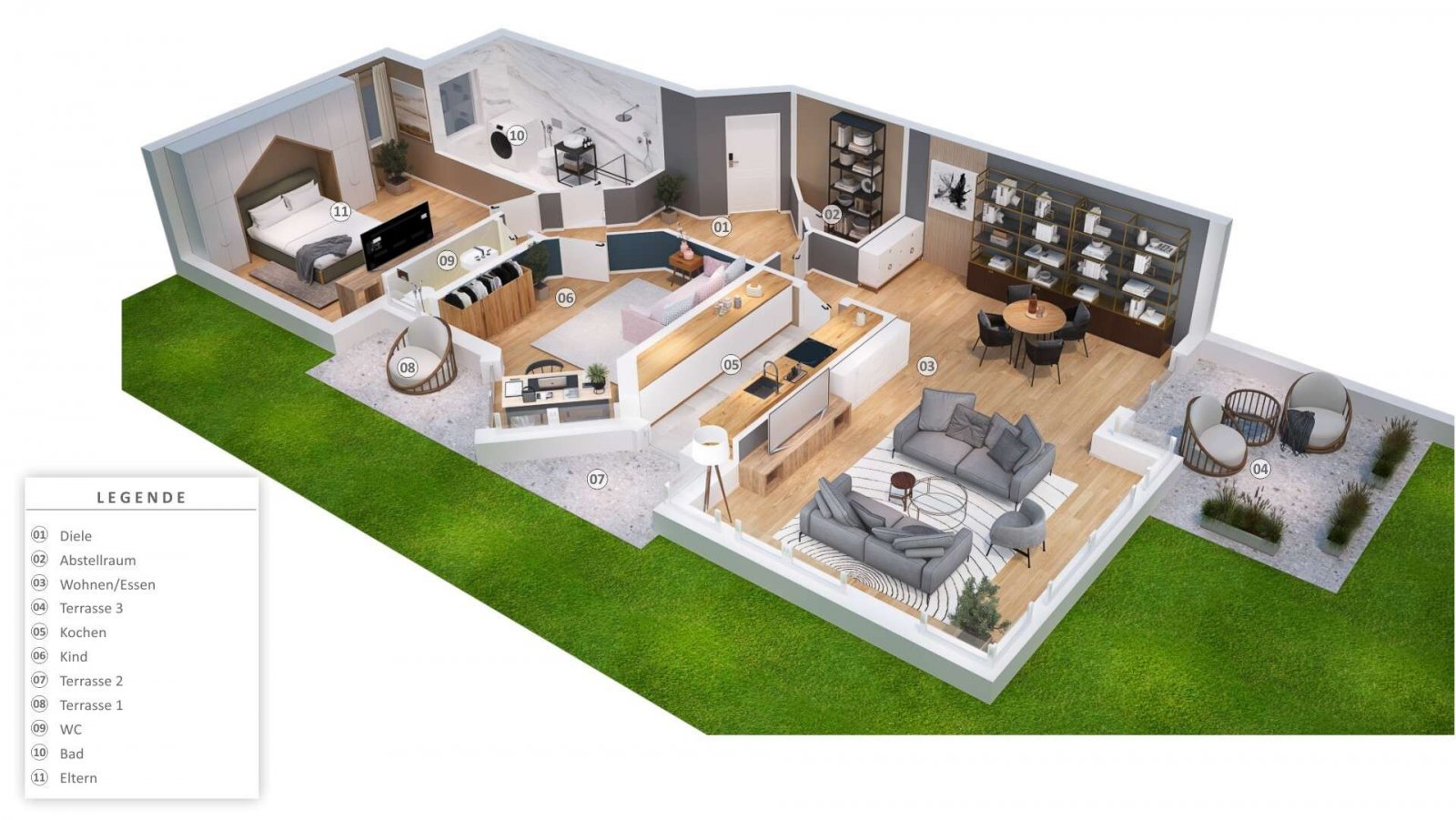 *RESERVIERT* Wohnen am Feldrand: 3 Zimmer-ETW im EG mit Garten * Top Zustand * Keine Käuferprovision