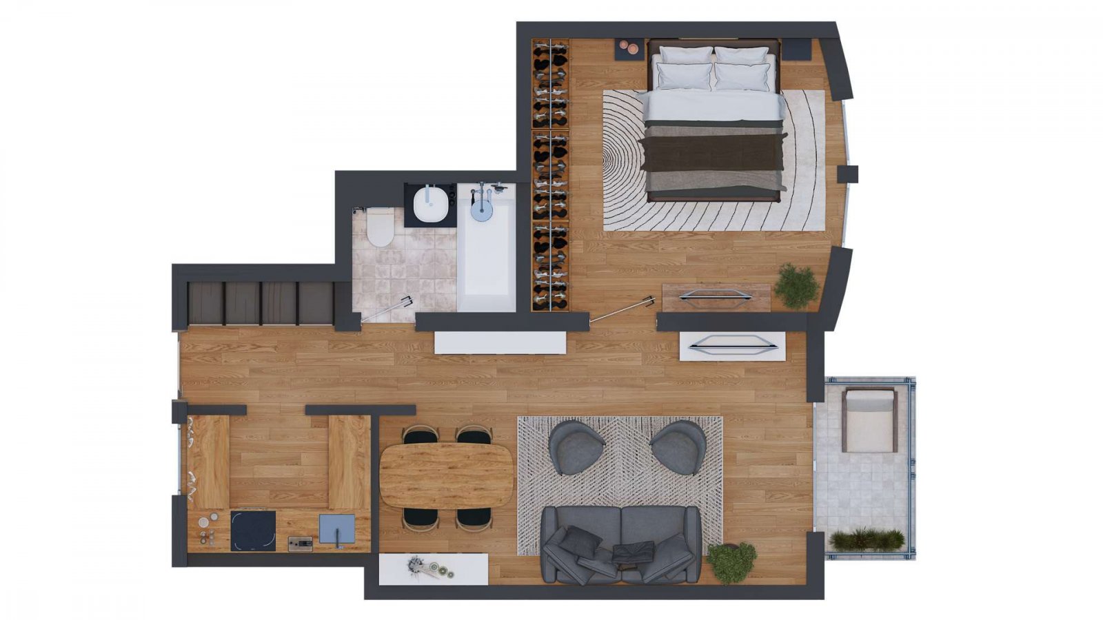 Attraktive, vermietete 2 ZKB-ETW in ruhiger Randlage von Mainz-Bretzenheim * Keine Käuferprovision
