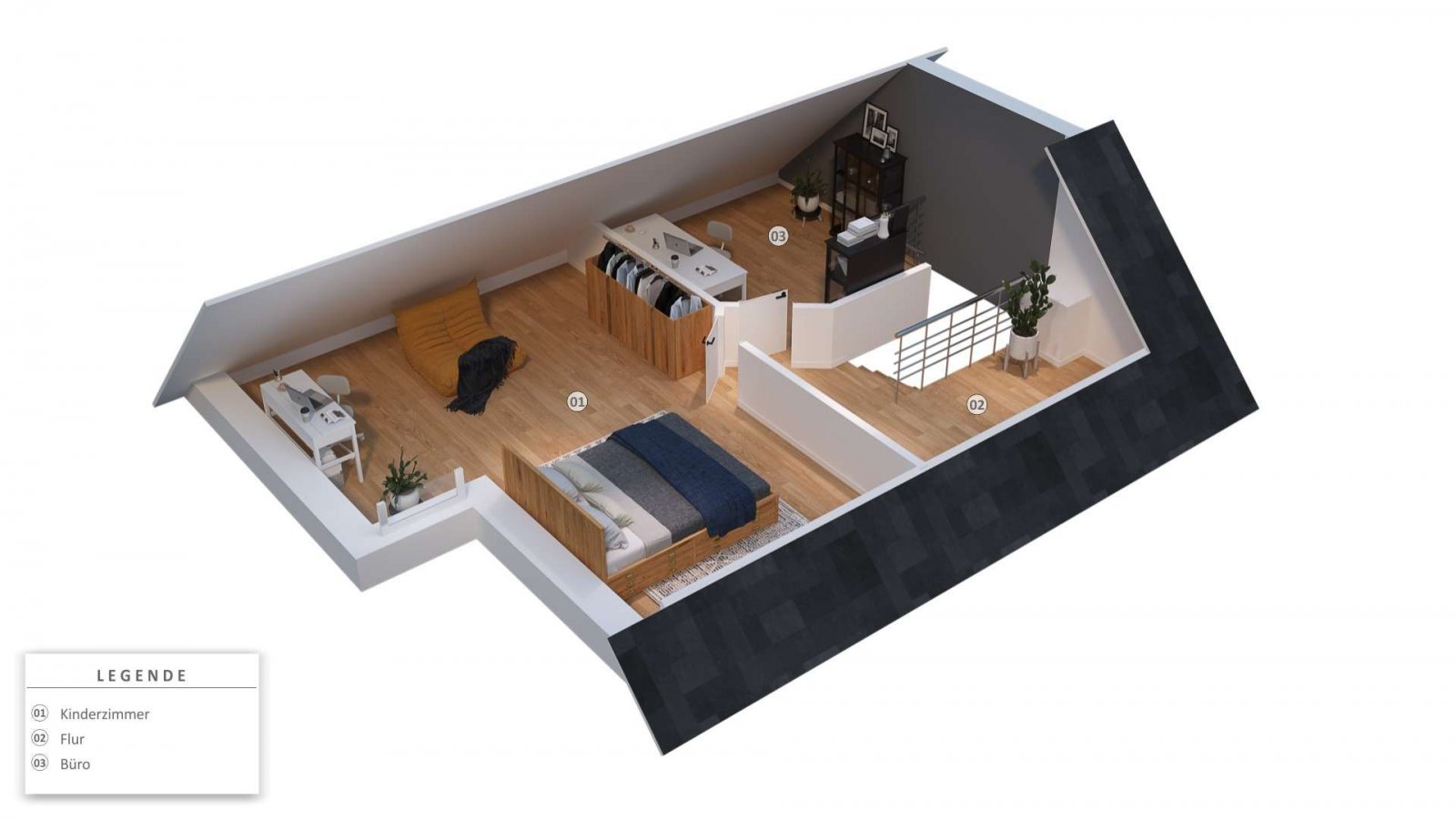 Vermietete Maisonette auf zwei Ebenen mit Traumblick vom Balkon