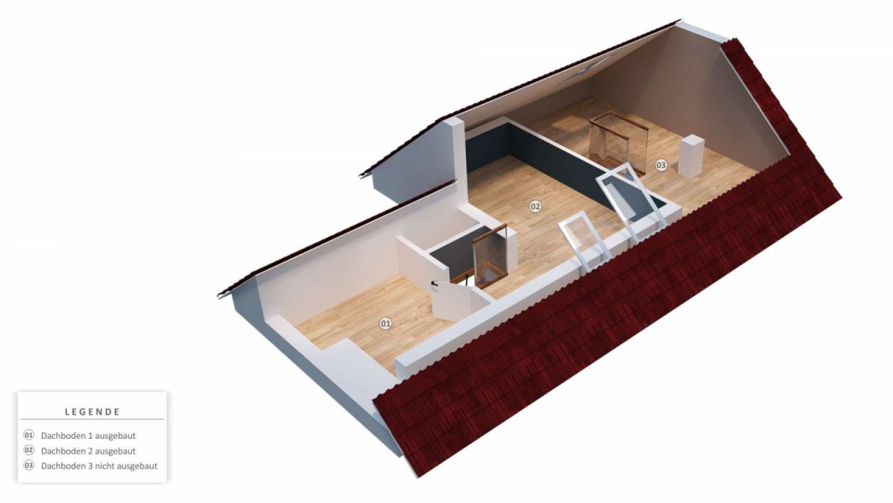 Grundriss Spitzboden