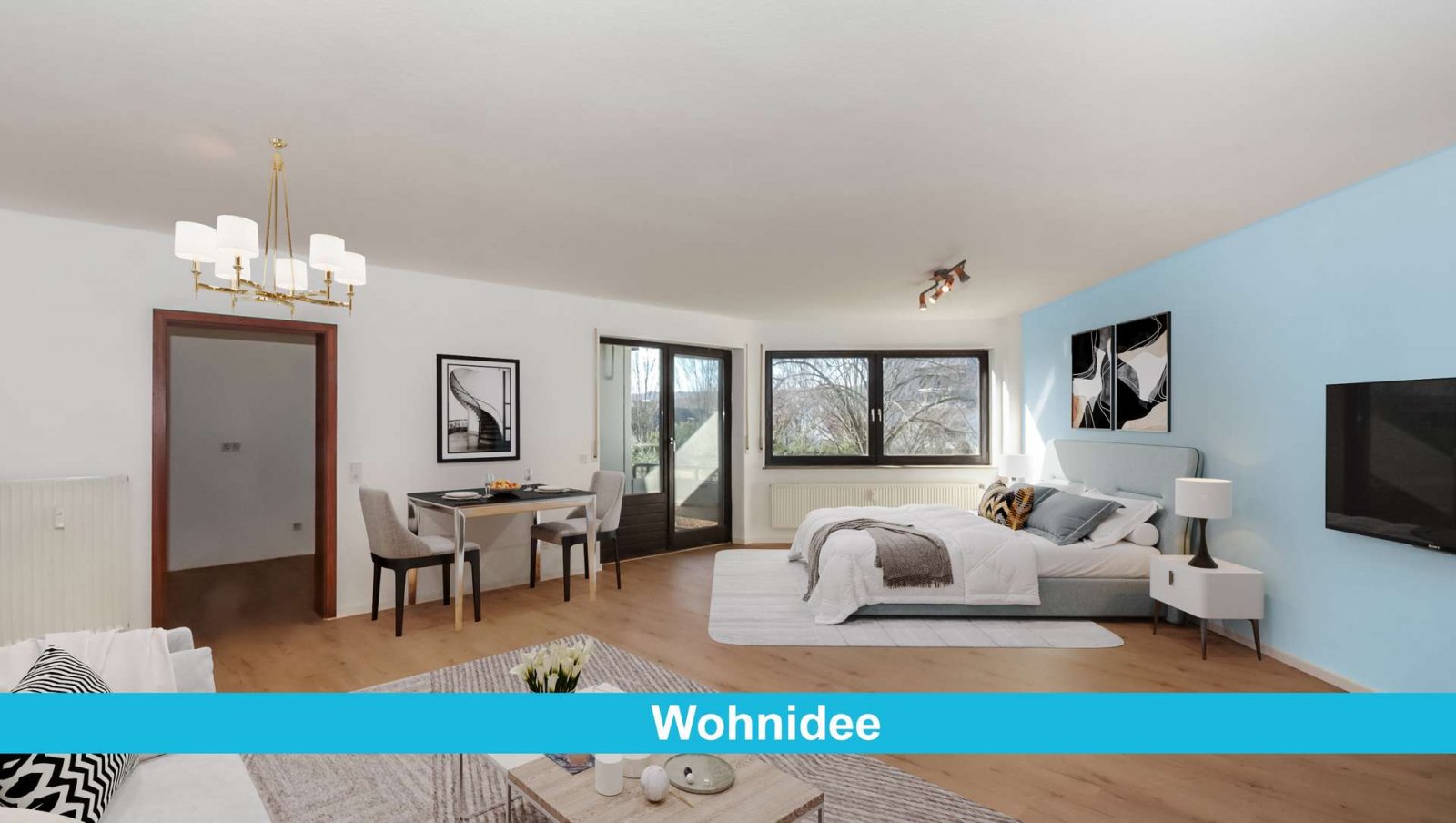 Wohn-/Schlafzimmer - Wohnidee