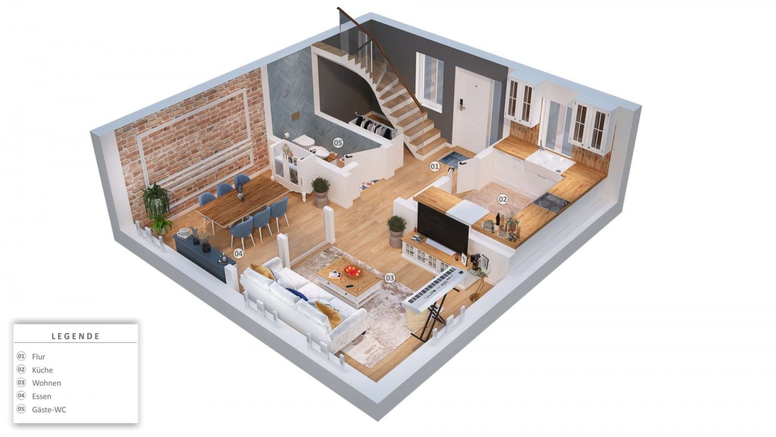 Wohnhaus - Grundriss EG