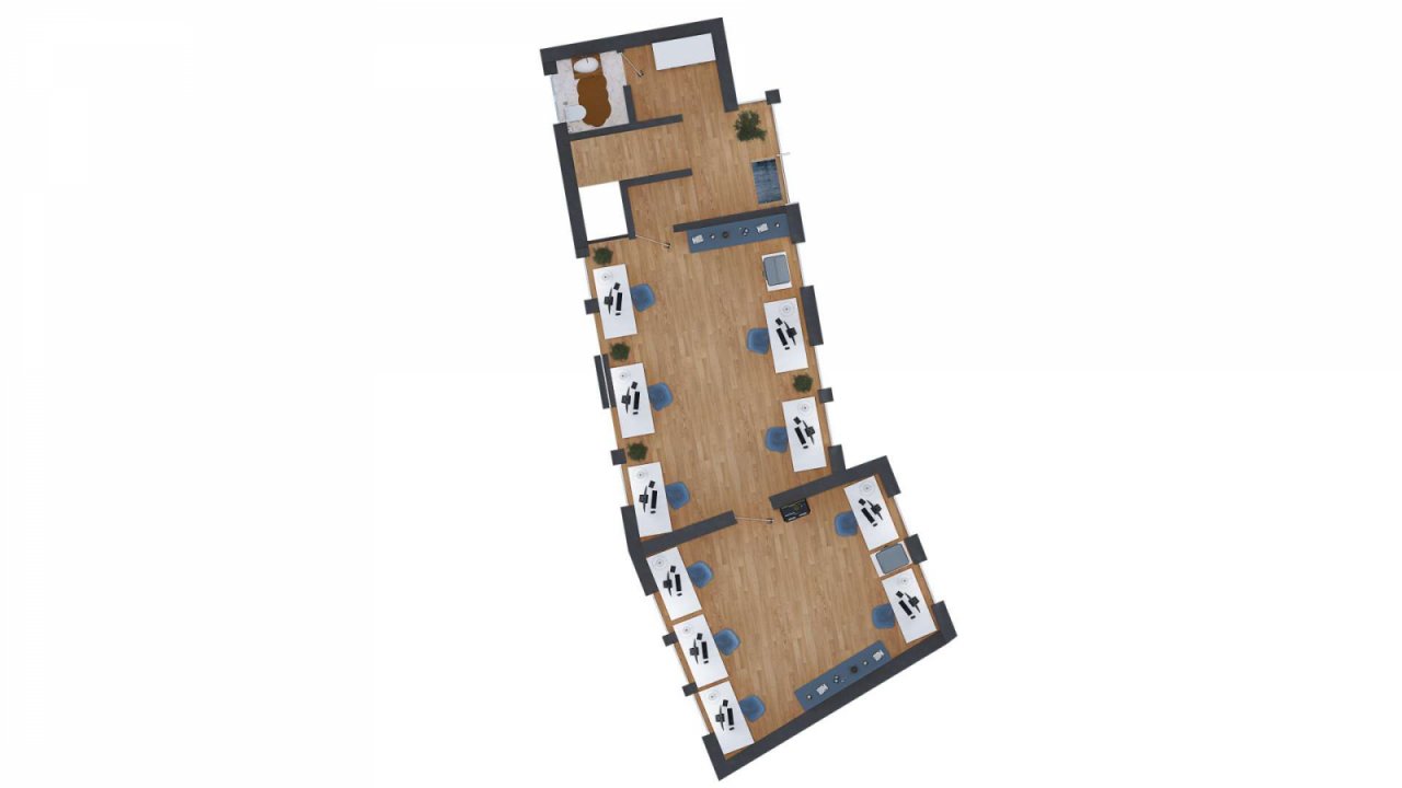 Bürogebäude - Grundriss EG